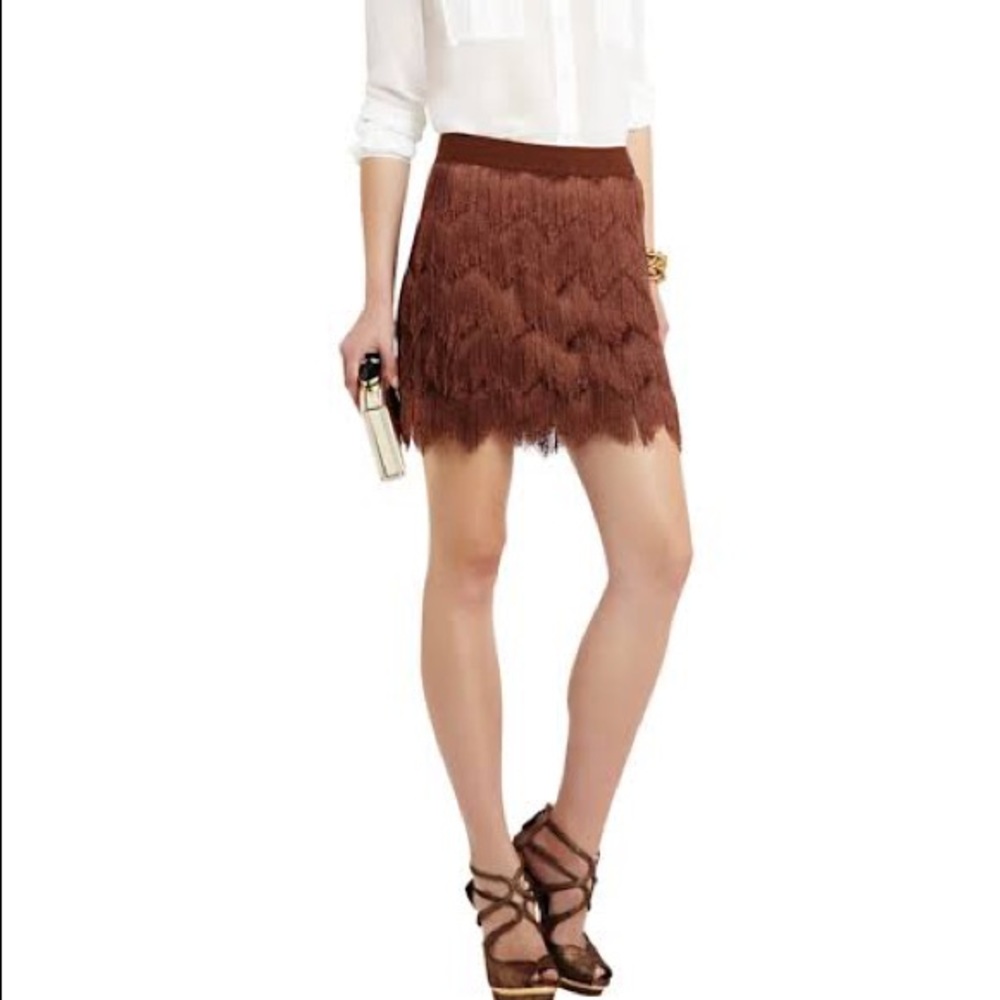 BCBGMAXAZRIA wine colored skirt